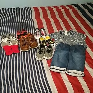 Boys shoes and clothes